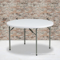 4-foot round plastic folding table
